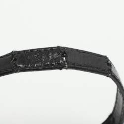 مملوكة مسبقًا Balenciaga Hourglass Small Black Leather Top Handle Bag