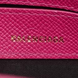مملوكة مسبقًا Balenciaga Ville XXS Fuchsia Leather Satchel