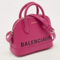 مملوكة مسبقًا Balenciaga Ville XXS Fuchsia Leather Satchel