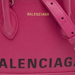 مملوكة مسبقًا Balenciaga Ville XXS Fuchsia Leather Satchel
