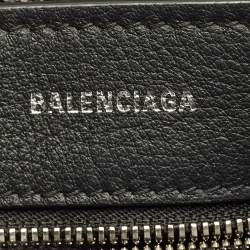 Pre Owned Balenciaga Everyday XXS Silver Leather Tote