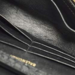 مملوكة مسبقًا محفظة بسلسلة بالنسياغا هورغلاس جلد بنقشة تمساح وسحلية وثعبان أسود