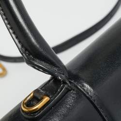 Pre Owned حقيبة بالنسياغا هورغلاس متوسطة جلد أسود بيد علوية