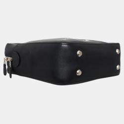 مملوكة مسبقًا Balenciaga Small Black Calf Leather Triangle Duffle Bag