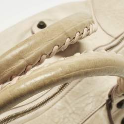 Pre Owned Balenciaga Work RH Beige Leather Tote