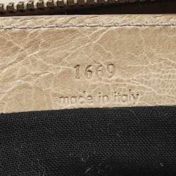 Pre Owned Balenciaga Work RH Beige Leather Tote