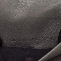 مملوكة مسبقًا Balenciaga Papier Grey Leather Compact Wallet
