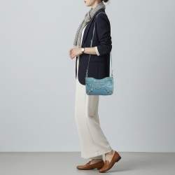 مملوكة مسبقًا حقيبة كتف بالنسياغا كلاسيك هيب جلد أزرق