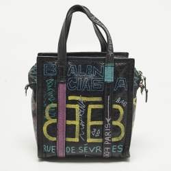Pre Owned حقيبة جلد متعددة الألوان غرافيتي إكس إس بازار بالنسياغا