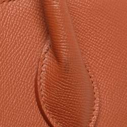 Pre Owned حقيبة بيد علوية بالنسياجا جلد بني فيل ميديام