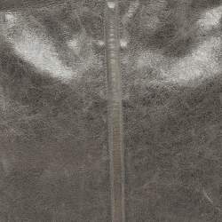 Pre Owned Balenciaga Ring Handle Grey Leather Hobo