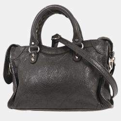 Pre Owned Balenciaga Gray Classic Nano City 2way Handbag