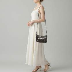 Pre Owned حقيبة كروس بودي بالنسياجا كلاسيك جلد أسود