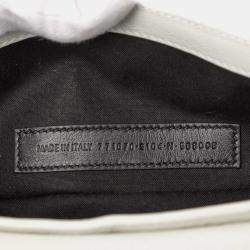 Pre Owned Balenciaga White XS Lambskin Le Cagole Sling Bag