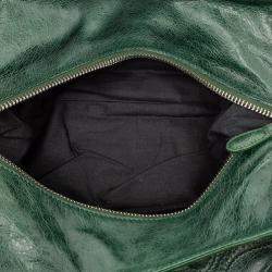 مملوكة مسبقًا Balenciaga Green Lambskin Motocross Midday Giant Brogues