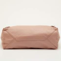 Pre Owned حقيبة تسوق بالينسياغا بابيه A4 جلد وردي خوخي