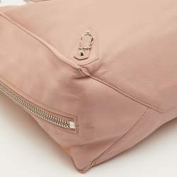 Pre Owned حقيبة تسوق بالينسياغا بابيه A4 جلد وردي خوخي