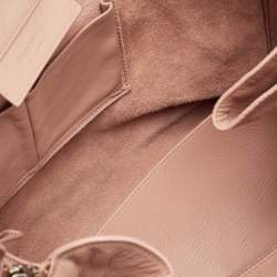 Pre Owned حقيبة تسوق بالينسياغا بابيه A4 جلد وردي خوخي