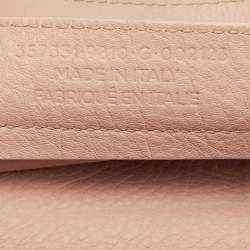 Pre Owned حقيبة تسوق بالينسياغا بابيه A4 جلد وردي خوخي