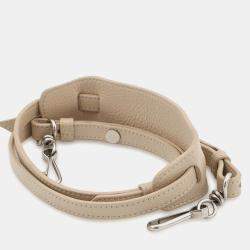 Pre Owned حقيبة بالنسياجا نيو كلاسيك بحجم صغير جلد بيج 2way