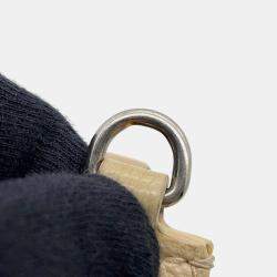 Pre Owned حقيبة بالنسياجا نيو كلاسيك بحجم صغير جلد بيج 2way