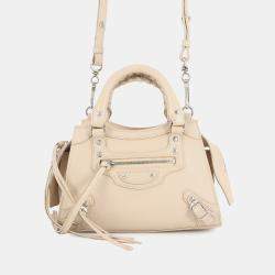 مملوكة مسبقًا Balenciaga Neo Classic 2Way Bag Beige Leather Size Mini