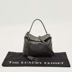 Pre Owned Balenciaga Rodeo Mini Grey Leather Top Handle Bag