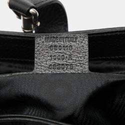 Pre Owned حقيبة كروس بالنسياجا سوداء غوتشي مشروع الهاكر كانفس ويب جاكي 1961 صغيرة