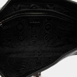 Pre Owned حقيبة كروس بالنسياجا سوداء غوتشي مشروع الهاكر كانفس ويب جاكي 1961 صغيرة