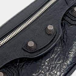 Pre Owned Balenciaga Black Leather Le Cagol Slingback XS