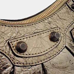 Pre Owned حقيبة لي كارجو جلد ذهبية بالنسياجا صغيرة جداً