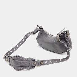 Pre Owned Balenciaga Grey Leather Le Cargo Bag XS