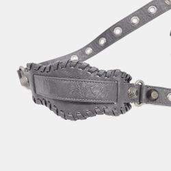 Pre Owned Balenciaga Grey Leather Le Cargo Bag XS