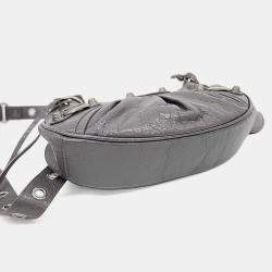 Pre Owned Balenciaga Grey Leather Le Cargo Bag XS