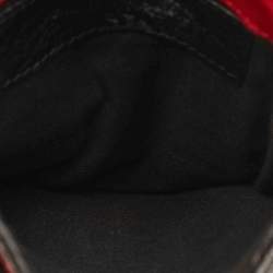 Pre Owned Balenciaga Explorer Red/Black Leather Crossbody Bag