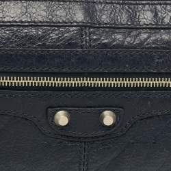 مملوكة مسبقًا حقيبة كلتش بالنسياغا كلاسيك كليب إم أرينا جلد رصاصي