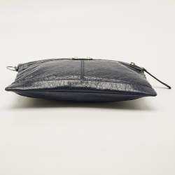 مملوكة مسبقًا حقيبة كلتش بالنسياغا كلاسيك كليب إم أرينا جلد رصاصي