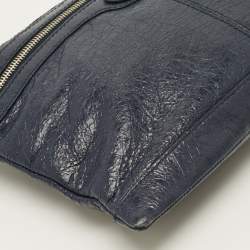 مملوكة مسبقًا حقيبة كلتش بالنسياغا كلاسيك كليب إم أرينا جلد رصاصي