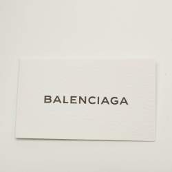 Pre Owned حقيبة بالنسياجا ساحة بطانية جلد أسود كبير جدا