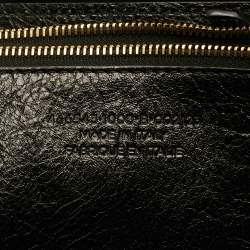 Pre Owned حقيبة بالنسياجا ساحة بطانية جلد أسود كبير جدا