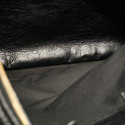 Pre Owned حقيبة بالنسياجا ساحة بطانية جلد أسود كبير جدا