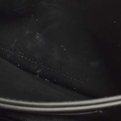 Pre Owned Balenciaga Hourglass Black Croc Embossed Leather Wallet on Chain