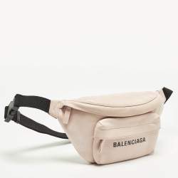 Pre Owned Balenciaga Everyday Pink/Black Leather Belt Bag
