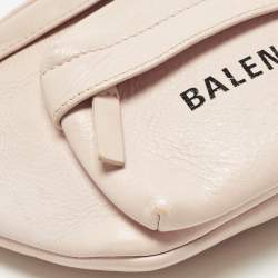 Pre Owned Balenciaga Everyday Pink/Black Leather Belt Bag