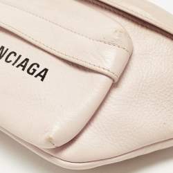 Pre Owned Balenciaga Everyday Pink/Black Leather Belt Bag
