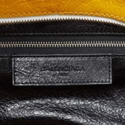 Pre Owned حقيبة بالنسياغا ايكيا كبيرة جلد أصفر دفيل