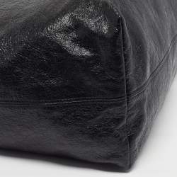 Pre Owned Balenciaga Carry Medium Black Leather Shopper Tote