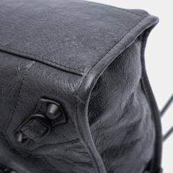 Pre Owned Balenciaga Small Lambskin Motocross Classic City Satchel