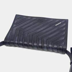 Pre Owned Balenciaga Black Leather Car Flap Shoulder Bag