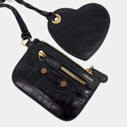 Pre Owned Balenciaga Black Leather Le Cargo Bag XS